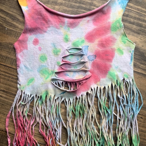 Off The Shoulder Tye Dye Tank - Picture 2 of 2